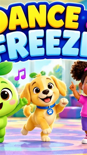 🎉 Dance & Freeze! | Fun Action Song for Kids | Preschool Dance Party |