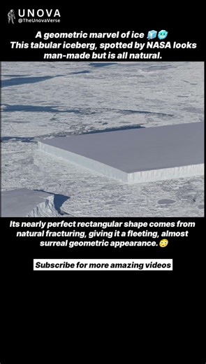 This Perfect Rectangle Iceberg Is 100% Real 🧊😳