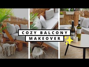 DIY BALCONY MAKEOVER ✨ Extreme Small Balcony Transformation On A Budget