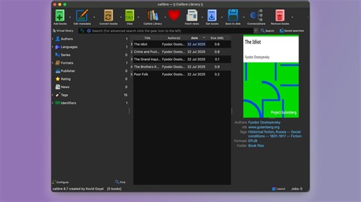 How to turn your Mac into an e-book server with Calibre