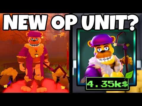 I Got the NEW OP SHEPHERD FREDBEAR Unit in Roblox Five Nights TD 2 (FNTD 2)