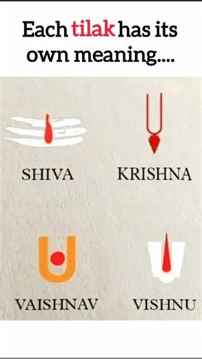 Each Tilak Has Its Own Meaning 🔱🪔 | Shiva - Krishna - Vishnu #sanatandharma #TilakMeaning #hinduism