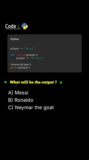 Python Interview Question | Daily Coding Quiz | Shorts ( Day 6 - Video 2)