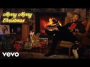 John Legend - Merry Merry Christmas (Yule Log Video)