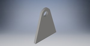Triangle with a curved edge