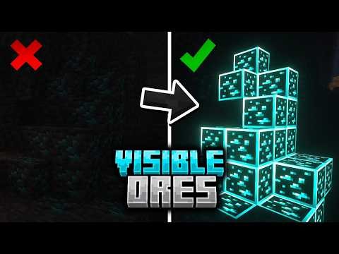 Visible Ores Texture Pack 26.1 Download for Minecraft