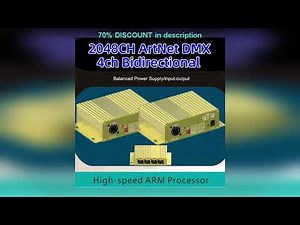 #ArtNet to DMX 2048CH DMX512 ArtNet Ethernet Lighting Controller 4ch Bidirectional Controller Dimme