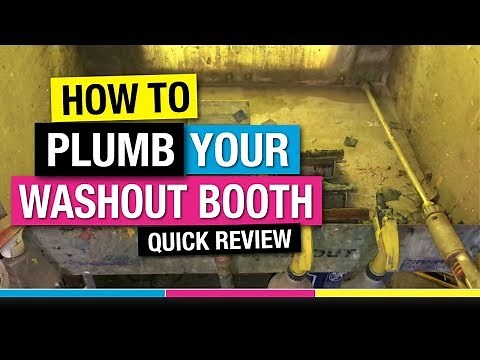 How to Plumb Your Washout Booth for Screen Printing at Home or Shop