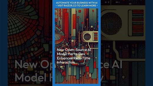 Standard Intelligence Labはオープンソースモデル「Hertz-Dev」を発表しました。