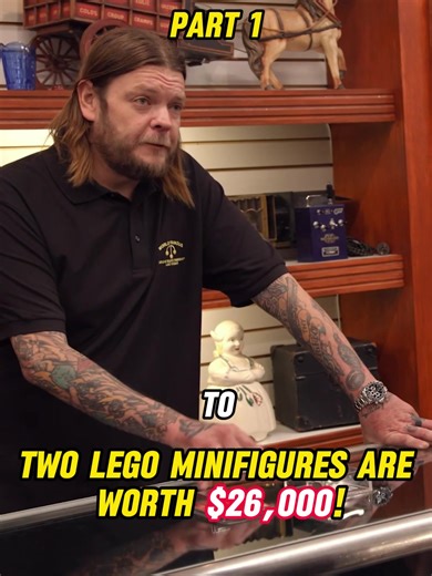 Two LEGO minifigures are worth $26,000! 🧱🤯 #pawnstars #starwars #shop #rare #coin