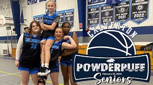 The Powderpuff games have been an annual and anticipated tradition at Calverton for several years. The cheerleaders go head-to-head in a full-court basketball scrimmage while the males cheer them on from the sideline. A fun time was had by all. #powderpuffgame #cougarpride #supportindependentschools | The Calverton School