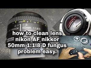 HOW TO CLEAN LENS NIKON AF NIKKOR 50MM 1:1.8 D DISASSEMBLE/ASSEMBLE FAST EASY.