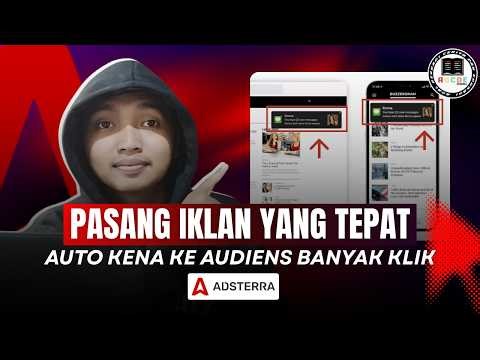 Cara Pasang Iklan Adsterra di Blogspot 2026! Social Bar & Smartlink Sampai Tayang