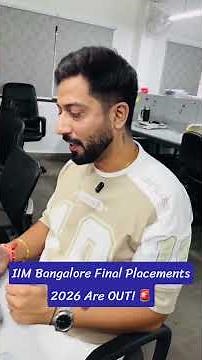 IIM Bangalore PGP+ PGPBA Placements Out 2026: Average & Median Salary 🔥 #shorts