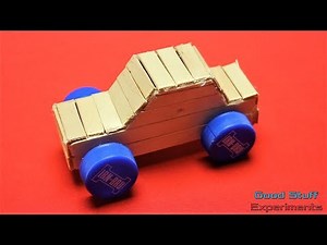 How to Make a Wooden Car using Popsicle Sticks