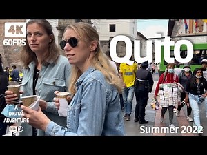 [4K] Quito Ecuador - Extended Walking Tour - Historic Center