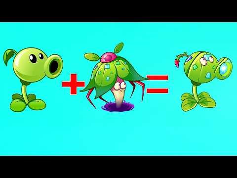 PvZ 2 Fusion - Team Super Plants Max Level Power Up - Devils Flower vs Peashooter