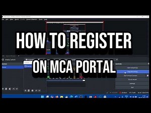 HOW TO REGISTER ON MCA V3 PORTAL {ENGLISH}