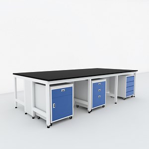 [Hot Item] Modular Laboratory Bench H-Frame Mobile School Lab Furniture Electric Lab Bench