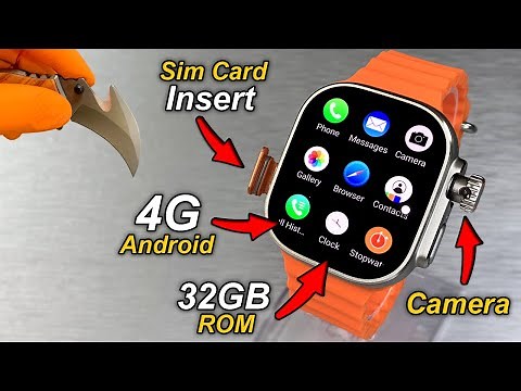 S9 Ultra (2) 4G Android SmartWatch With 8MP Camera & SimCard Insert⚡️3GB RAM + 32GB ROM + HotSpot⚡️