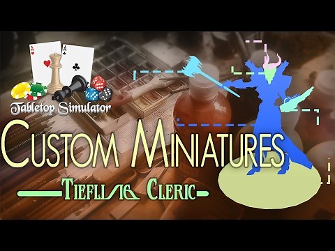 Tabletop Simulator Custom Miniature Guide - RPG Tiefling Cleric Blender Kitbash