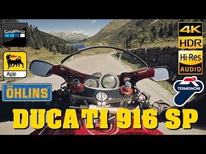 Ducati 916 SP Onboard Alpen 4k 60fps [RAW Sound]