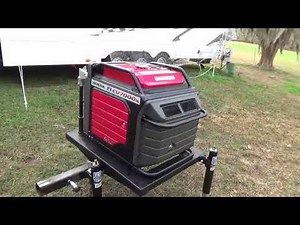 Honda eu7000is Generator and Homemade Hitch Platform