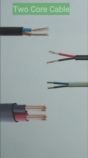 Two Core Cable | Two Core Wire | types of cables in electrical
