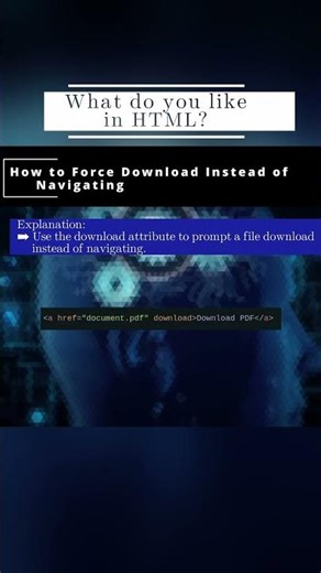 🏛️ HTML 🏛️ How to Force Download Instead of Navigating 🏛️