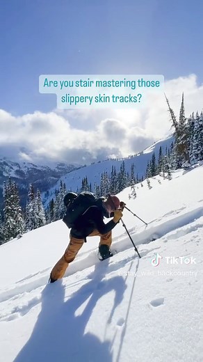 Slippery skin tracks giving you a workout? Checkout some tips to save your legs 👠 #backcountry #backcountrytips #splitboarding @Nitro Snowboards