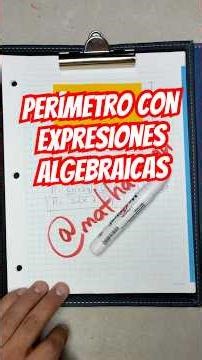 Area and perimeter with algebraic expressions #mathematics #maths