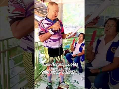 Necrological service for the late MSG HENRY G ESPINO...