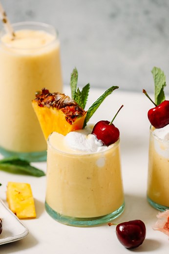 2-Ingredient Piña Colada Smoothie