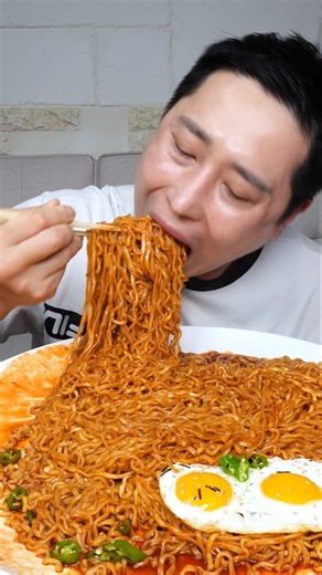 매운 불닭볶음면 7개 매운김치 먹방 면상호
