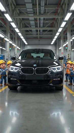 BMW Radio Restoration | Tiny Cartoon Workers Build a Luxury BMW Radio#shorts