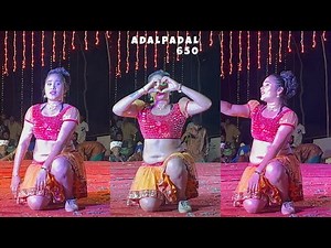 Adalpadal Hot Dance | Tamil belly dance performance |Adalpadal Stage Performance | #adalpadal #dance