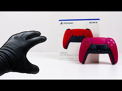 Sony PlayStation 5 PS5 Dual Sense Controller Cosmic Red Unboxing - ASMR