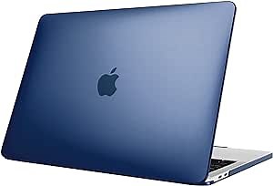 Fintie Case for MacBook Pro 13 Inch A2338(M2 M1) A2251 A2289 A2159 A1989 A1706 A1708 (2016-2021 2022 2023 Release) with/Without Touch Bar- Snap On Hard Shell Case Cover, Frost Navy