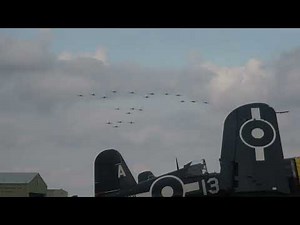 Massive Fly Past Of 16 Spitfires And 4 Hurricanes At Duxford 4K