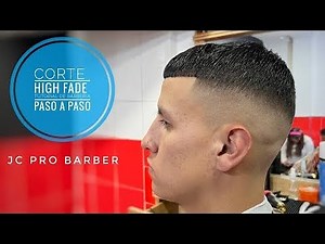 Como realizar un corte HIGH FADE Tutorial de Barberia pasó a paso
