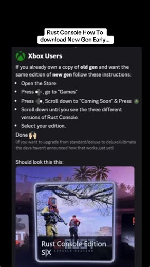 Rust Console: How to Download New Gen Early!