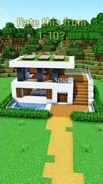 Minecraft modern house tutorial ASMR#shorts#asmr