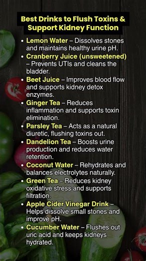Best Drinks to Flush Toxins & Support Kidney Function