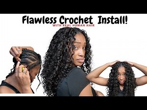 Flawless Crochet Install with Loose Deep Wave Human Hair | Ywigs Review & Tutorial