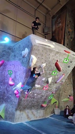 Ryan garaffa AKA The Chossman on Instagram: "THE STORY: @movementvalhalla hosts its 17th annual "Feats of Strength" competition finals round... We have a stacked field including some of the best climbers in the northeast. As the scores are pretty close, everyone eagerly awaits to see what will happen on the final boulder problem. The first six male competitors fight through the opening moves, and some make it to the zone, but no one seems to believe that this climb is even possible... - @isaacle