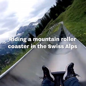 439K views · 2K reactions | This mountain rollercoaster in the Swiss alps is the most fun way to take in the incredible views!  Ryan Schneider Acrobat | UNILAD | Facebook