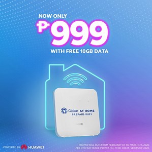 Kaya nang gawing #AHomeNewLevel ang bahay dahil ang Globe At Home Prepaid Wifi, P999 na lang! | Globe At Home