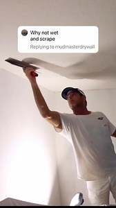 5.3K views | POPCORN CEILING REMOVAL AND ASBESTOS! #warning #popcornceilingremoval #dont #scrape #asbestos #diy #homeprojects #diyhomeprojects #contractors #homeimprovement #paulpeck #paulpeckdrywall #drywalltube | Paul Peck | Facebook