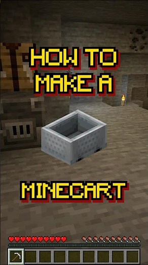 #shorts Minecraft: How to make a Minecart