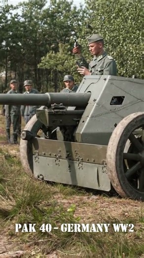 PaK 40 — German 7 5 cm Anti‑Tank Gun WW2 Visual Archive Shorts